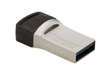 Transcend JetFlash™ 890 USB Type-C & USB 3.1 OTG Flash Drive - Silver