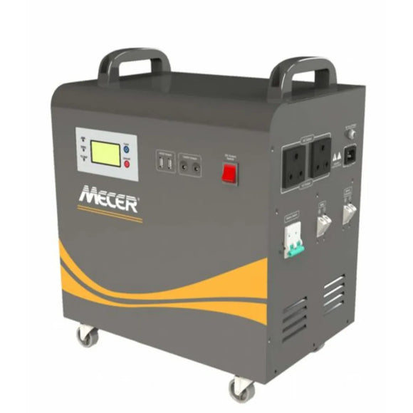 Mecer Inverter Trolley - 1Kw 12V 1x100A Battery Pure Sine Wave Inverter + 360W Solar Charge Controller (SOL-I-BB-M1)