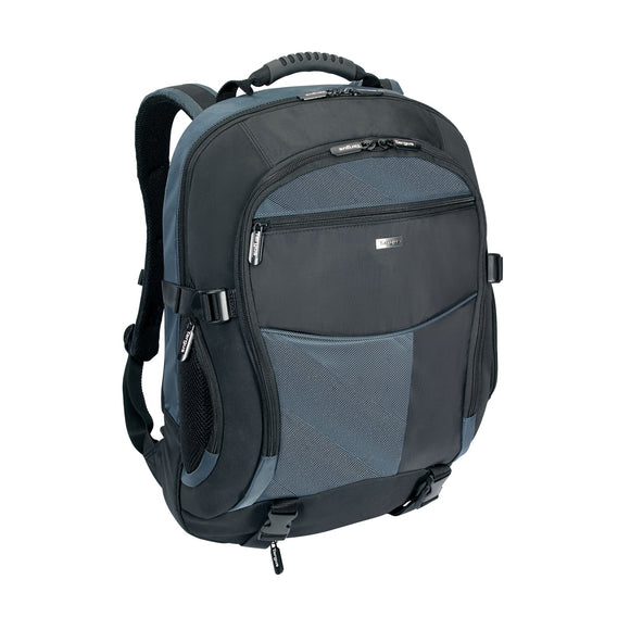 Targus 18 Inch Atmosphere XL Laptop Backpack - Black/Blue (TCB001EU)