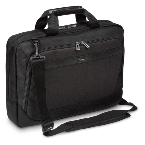 Targus 15.6 Inch CitySmart SlimlineTopload Laptop Case - Black/Grey (TBT914EU)