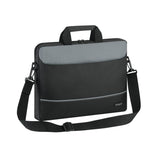 Targus 15.6 Inch Intellect Topload Laptop Case - Black-Grey (TBT238EU)