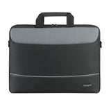Targus 15.6 Inch Intellect Topload Laptop Case - Black-Grey (TBT238EU)