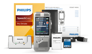 Philips DPM 8500 Professional Dictation Recorder - with Integrated Barcode Scanner