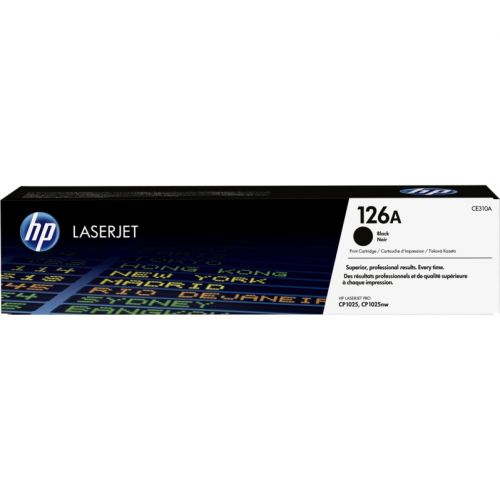 Genuine HP 126A Black LaserJet Toner Cartridge (CE310A)