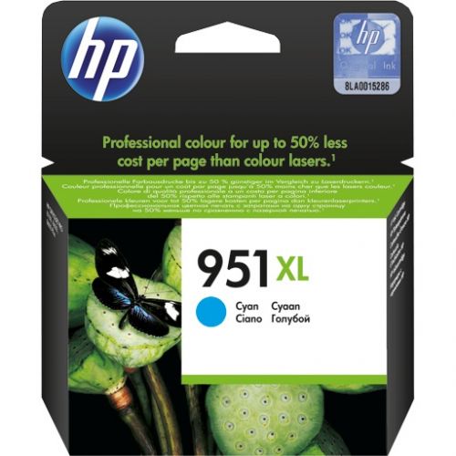 Genuine HP 951XL Cyan Officejet Ink Cartridge (CN046AE)