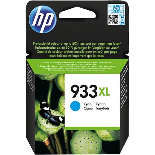 Genuine HP 933XL Cyan OfficeJet Ink Cartridge (CN054AE)