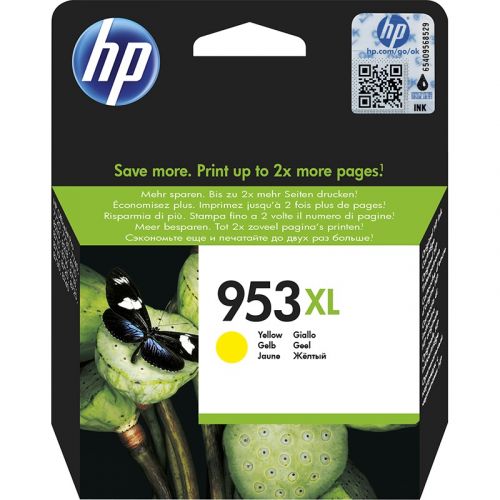 Genuine HP 953XL High Yield Yellow Ink Cartridge (F6U18AE)