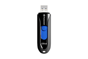 Transcend JetFlash™790K USB 3.1 Capless Flash Drive - Black & Blue
