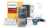 Philips DPM 8200 Professional Digital Dictation Recorder - Includes free 2 years SpeechExec Pro Dictate Software subscription.