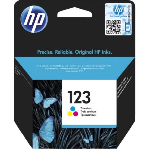 Genuine HP 123 Tri-color Ink Cartridge (F6V16AE)