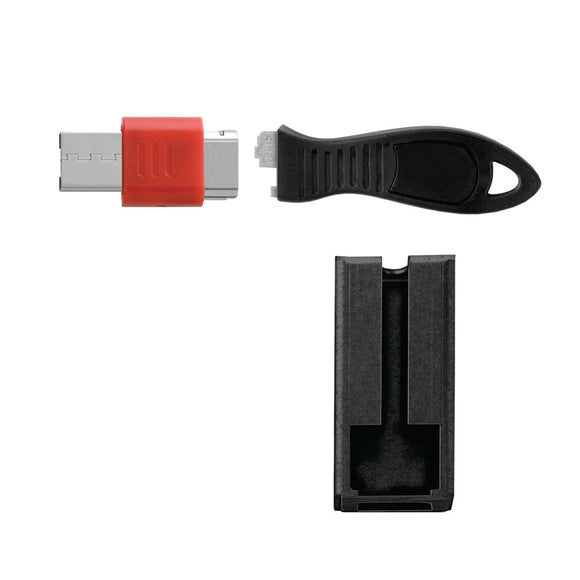 Kensington USB Port Lock with Square Cable Guard - K67915WW