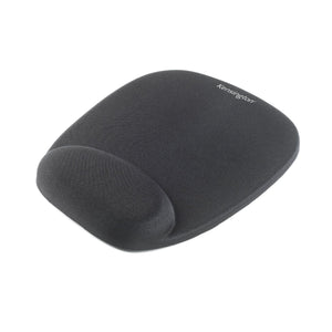 Kensington Foam Mousepad with Integral Wrist Rest Black - 62384