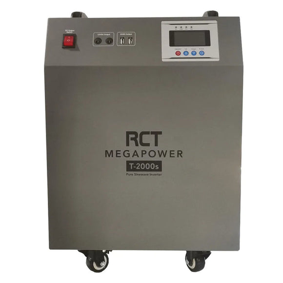 RCT MegaPower MP-T2000S 2kVa/2kW 24V Inverter Trolley with 2 x 100Ah Batteries